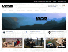 Tablet Screenshot of canyoncoolers.com